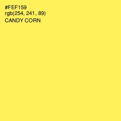 #FEF159 - Candy Corn Color Image