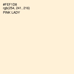 #FEF1D8 - Pink Lady Color Image