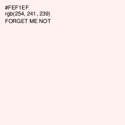 #FEF1EF - Forget Me Not Color Image