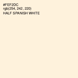 #FEF2DC - Half Spanish White Color Image
