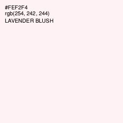 #FEF2F4 - Lavender blush Color Image