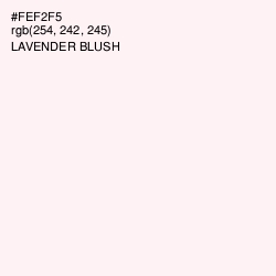 #FEF2F5 - Lavender blush Color Image