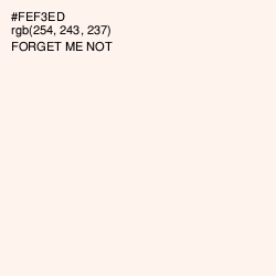 #FEF3ED - Forget Me Not Color Image