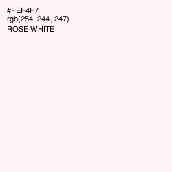 #FEF4F7 - Rose White Color Image