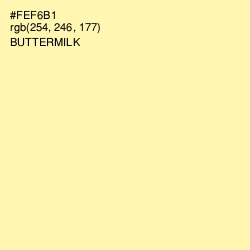 #FEF6B1 - Buttermilk Color Image