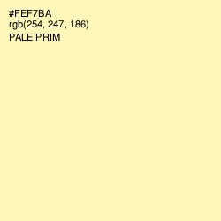 #FEF7BA - Pale Prim Color Image