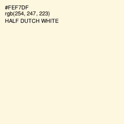 #FEF7DF - Half Dutch White Color Image