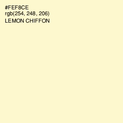 #FEF8CE - Lemon Chiffon Color Image