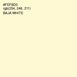 #FEF8D3 - Baja White Color Image