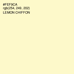 #FEF9CA - Lemon Chiffon Color Image