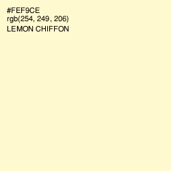 #FEF9CE - Lemon Chiffon Color Image