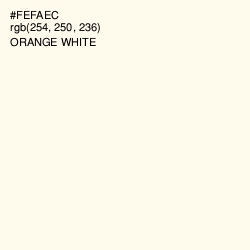 #FEFAEC - Orange White Color Image