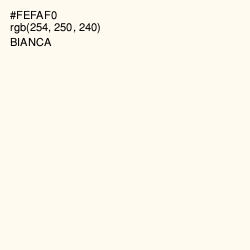 #FEFAF0 - Bianca Color Image