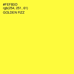 #FEFB3D - Golden Fizz Color Image