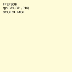 #FEFBD8 - Scotch Mist Color Image