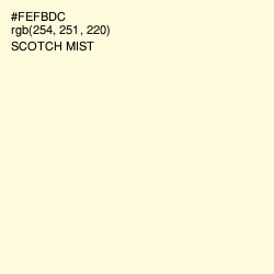 #FEFBDC - Scotch Mist Color Image