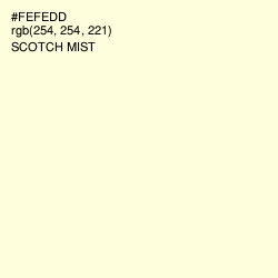 #FEFEDD - Scotch Mist Color Image