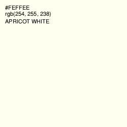 #FEFFEE - Apricot White Color Image