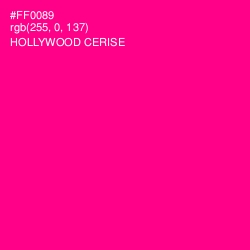 #FF0089 - Hollywood Cerise Color Image