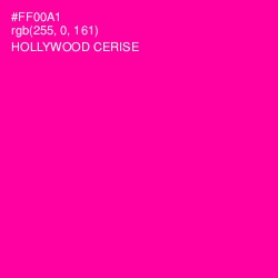 #FF00A1 - Hollywood Cerise Color Image
