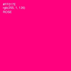 #FF017E - Rose Color Image