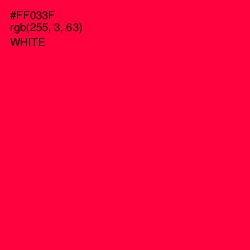 #FF033F - Torch Red Color Image