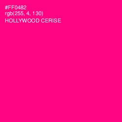 #FF0482 - Hollywood Cerise Color Image