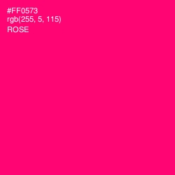 #FF0573 - Rose Color Image