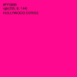 #FF0890 - Hollywood Cerise Color Image