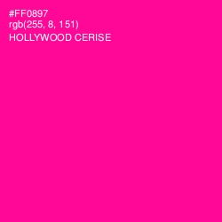 #FF0897 - Hollywood Cerise Color Image