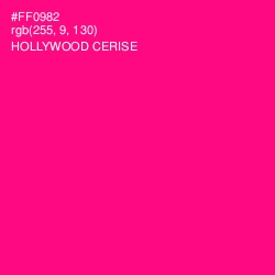 #FF0982 - Hollywood Cerise Color Image