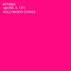 #FF0983 - Hollywood Cerise Color Image