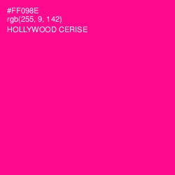 #FF098E - Hollywood Cerise Color Image