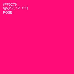#FF0C79 - Rose Color Image