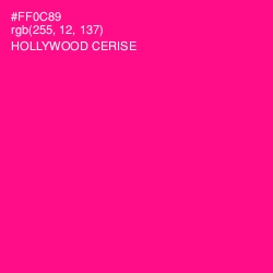 #FF0C89 - Hollywood Cerise Color Image