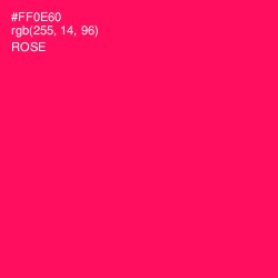 #FF0E60 - Rose Color Image