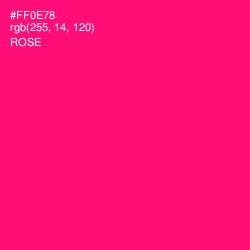 #FF0E78 - Rose Color Image