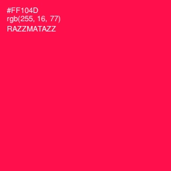 #FF104D - Razzmatazz Color Image