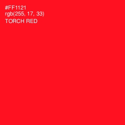 #FF1121 - Torch Red Color Image