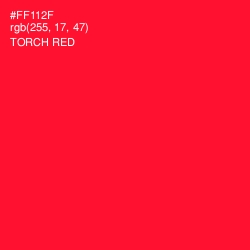 #FF112F - Torch Red Color Image