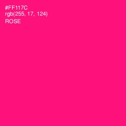 #FF117C - Rose Color Image