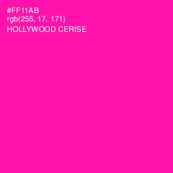 #FF11AB - Hollywood Cerise Color Image