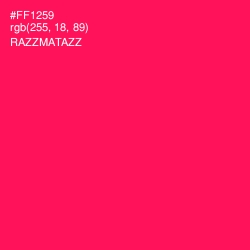 #FF1259 - Razzmatazz Color Image