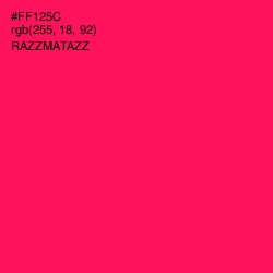 #FF125C - Razzmatazz Color Image