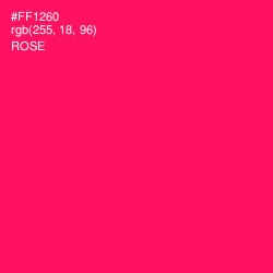 #FF1260 - Rose Color Image