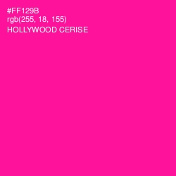 #FF129B - Hollywood Cerise Color Image
