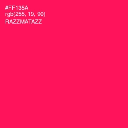#FF135A - Razzmatazz Color Image