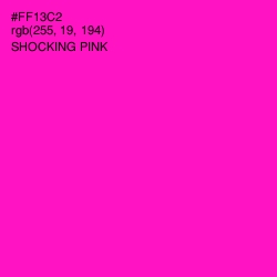 #FF13C2 - Shocking Pink Color Image