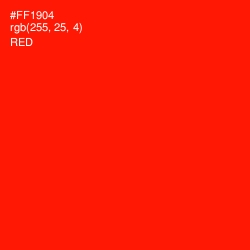 #FF1904 - Red Color Image