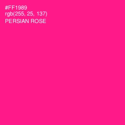 #FF1989 - Persian Rose Color Image
